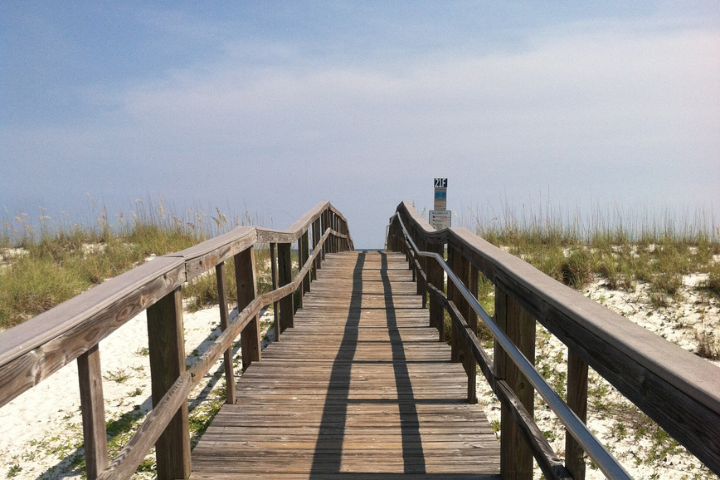 Beach access at Pensacola Beach
