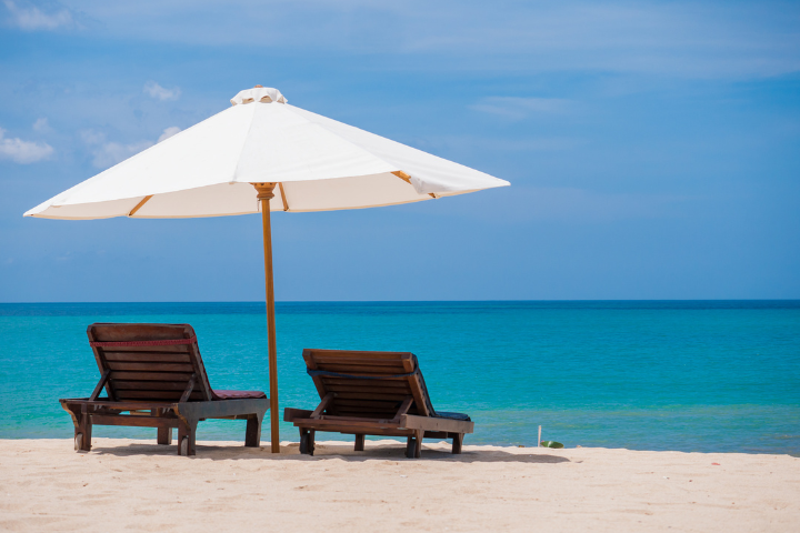 Beach Chairs on Beach