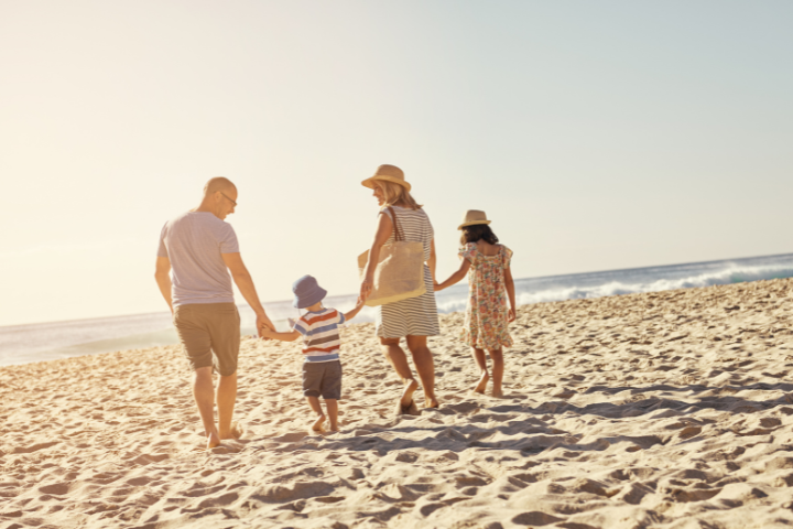 Family on Beach