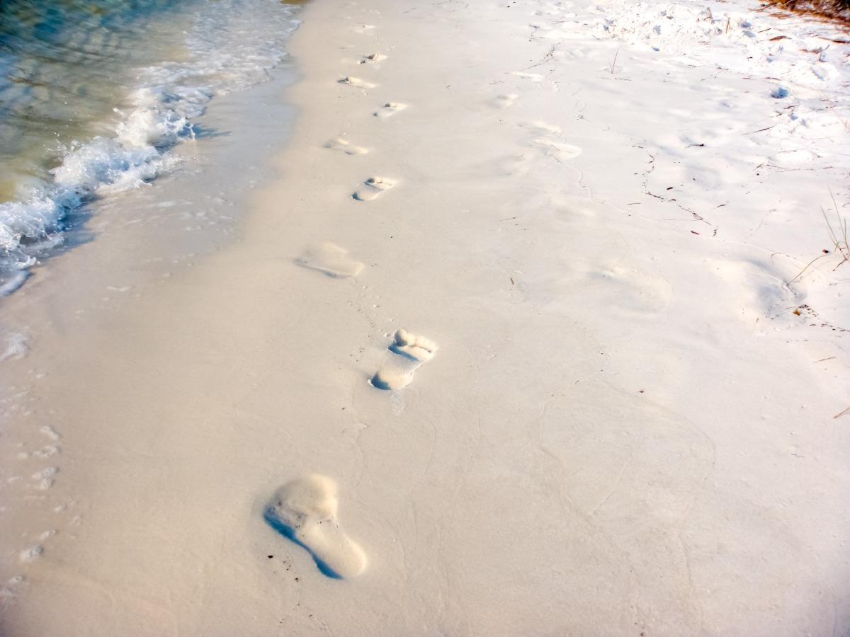 Foot Prints in Sand