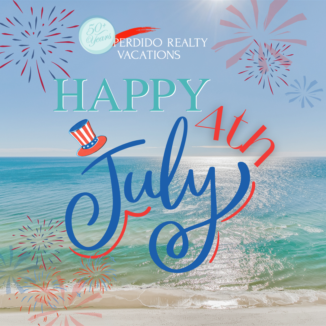 Perdido Realty Vacations Happy 4th Flyer
