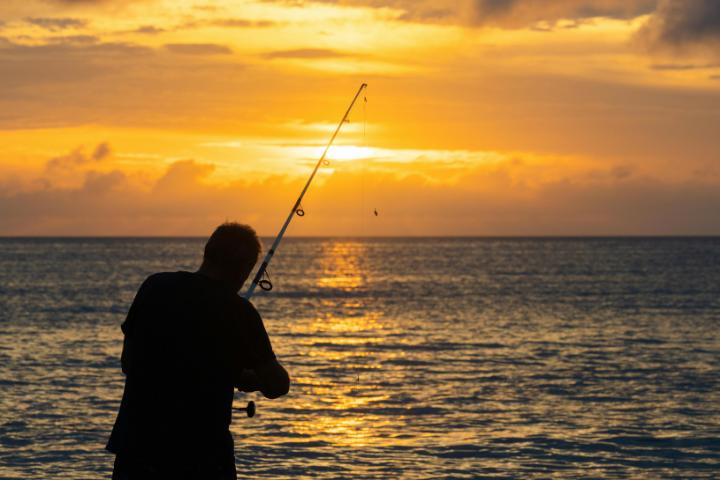 Fishing at Sunset