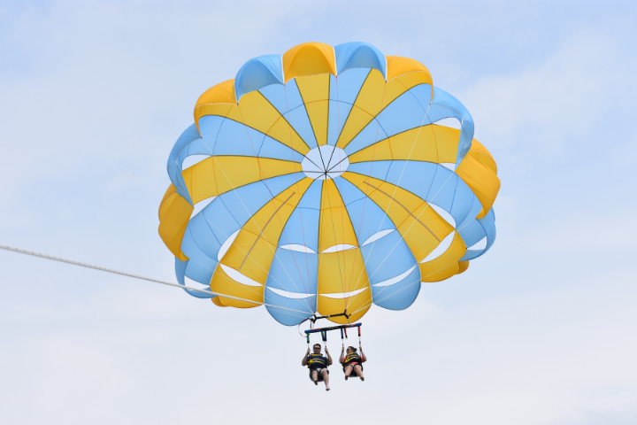 Couple Parasailing