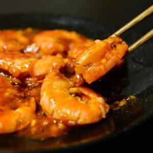 Shrimp on Plate